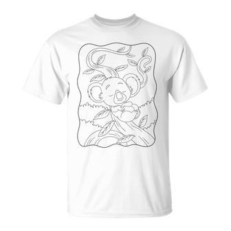 Mandala Koala À Colorier Pour Les Enfants T-Shirt - Cadeauxyz
