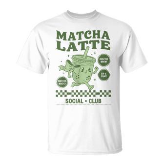 Matcha Latte Social Club Green Matcha Tea Party T-Shirt - Monsterry