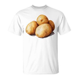 Motif Pomme De Terre Et Légumes T-Shirt - Cadeauxyz