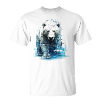 Oso Polar Motivo Animal Dibujo Arte Oso Polar Camiseta unisex - Regaloses