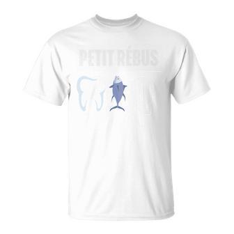 Petit Rébus Humour Dent Thon Q Dans Ton Cul Rigolo Haut De Gamme T-Shirt - Cadeauxyz