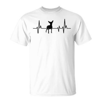 Pinscher Miniatura Con Diseño De Perro Heartbeat Mini Pin Camiseta unisex - Regaloses