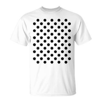 Polka Dots Red And Black For Girls Polka-Dot T-Shirt - Thegiftio UK