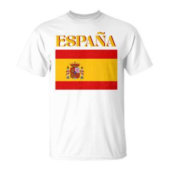 Retro Vintage Spanish Flag Espana Pride Spain Graphic Comfort Colors Crop Top T-Shirt | Seseable UK