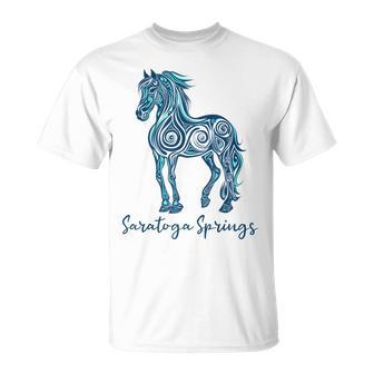 Saratoga Spring New York Ny Horse Racing T-Shirt - Thegiftio UK