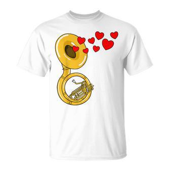 Soubassophoneaint-Valentin Cuivres Mariage T-Shirt - Cadeauxyz