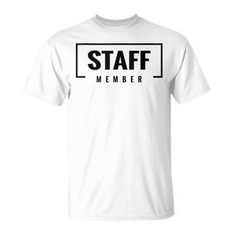 Staff Member Personal Team In Mangas Camiseta unisex - Regaloses
