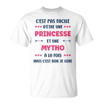 Super Menteuse Mignonne Humour Fille Princesse Mytho T-Shirt - Cadeauxyz