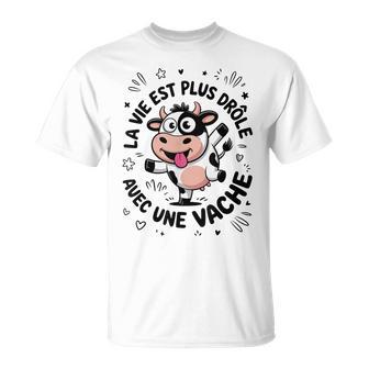 T Ache Drole Humour Motif Rigoloie Avec Uneache T-Shirt - Cadeauxyz