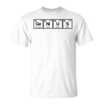 Tabla Periódica De La Ciencia Genius Regalo Para El Profesor Camiseta unisex - Regaloses