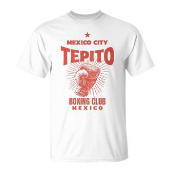 Tepito Ciudad De México Boxing Club México Boxeo Camiseta unisex - Regaloses