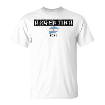 Women's Argentina Souvenir 2026 Vacation Trip Fun Matching Flag T-Shirt - Thegiftio UK
