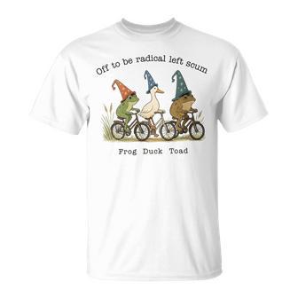 Women's Frog Duck Toad Off To Be Radical Left Scum Women T-Shirt - Thegiftio UK