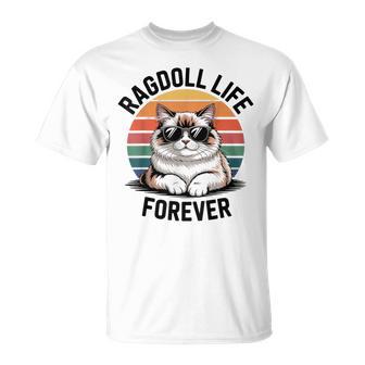 ラグドール ライフ 猫 男性 女性 キッズ ギフト Tシャツ - Kawaiitshirt