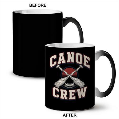 Canoe Crew Paddling Team Retro Graphic Coffee Color Changing Mug - Paddle Life