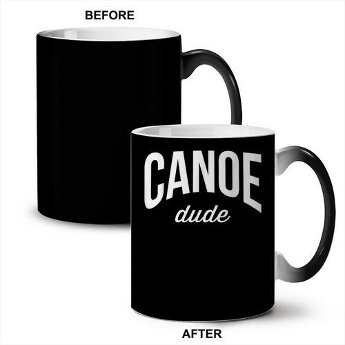 Canoeing Tee For Men Canoe Dude Coffee Color Changing Mug - Paddle Life
