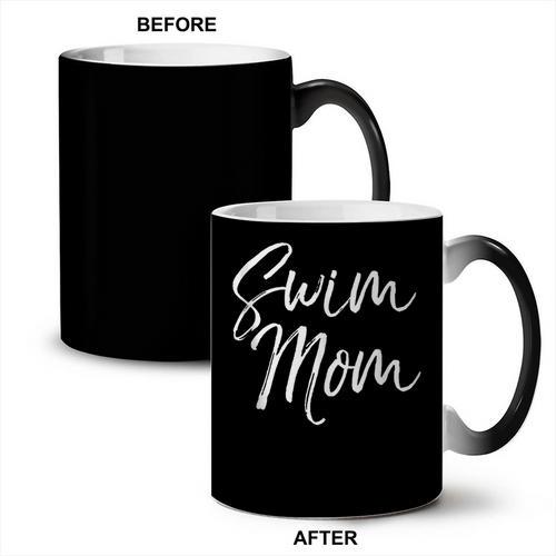 Cute Swimming Mom Mother's Day For Swimmers Swim Mom Coffee Color Changing Mug - SwimGear Co
