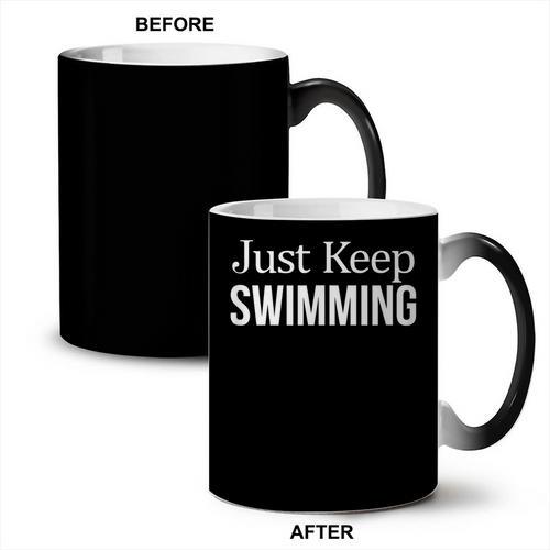Just Keep Swimming Coffee Color Changing Mug - SwimGear Co