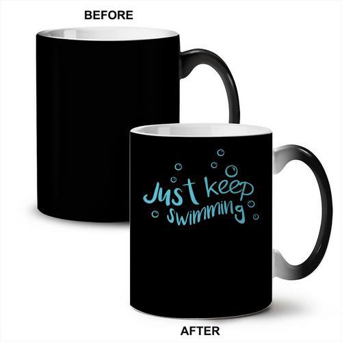 Just Keep Swimming Just Keep Swimming T's & More Coffee Color Changing Mug - SwimGear Co
