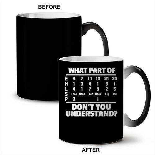 What Is Part Of Don't You Understand Swimming Swimmer Swimming Coffee Color Changing Mug - SwimGear Co