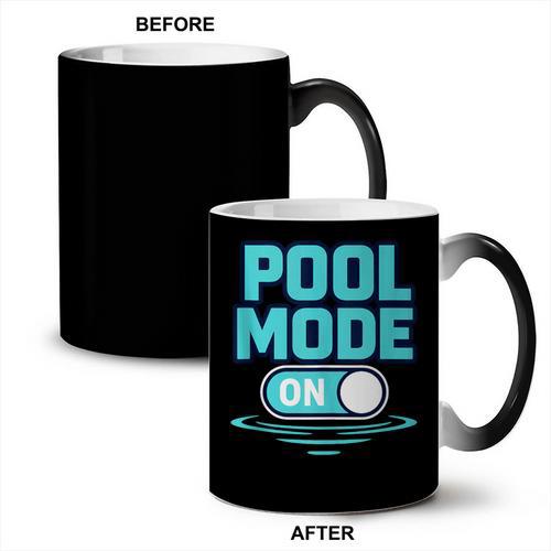 Pool Mode On Summer Swimming Vacation Coffee Color Changing Mug - SwimGear Co