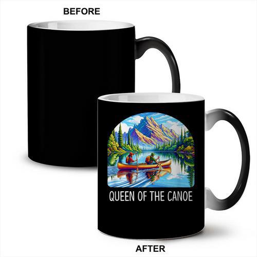 Queen Of The Canoe Canoeing Coffee Color Changing Mug - Paddle Life