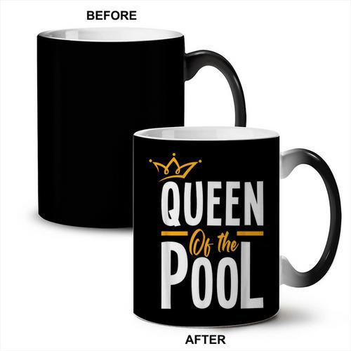 Queen Of The Pool Swimmers Swimming Swimmer Coffee Color Changing Mug - SwimGear Co