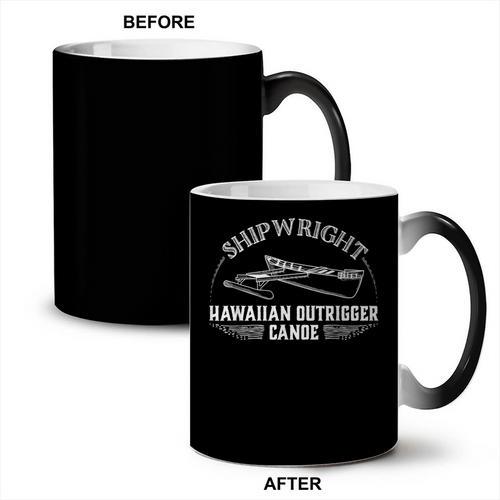 Shipwright Hawaiian Outrigger Canoe Boat Builder Coffee Color Changing Mug - Paddle Life