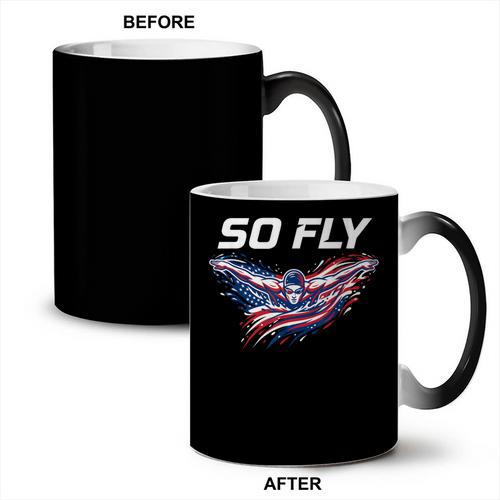 Swim Art For Men Women Kids Swimmer Swim Team Swimming Coffee Color Changing Mug - SwimGear Co