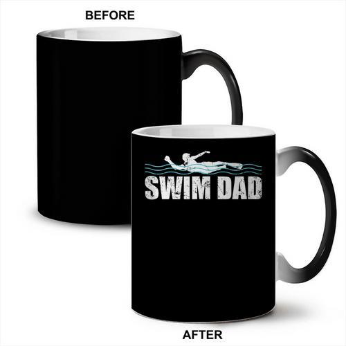 Swim Dad Support Swimming Father Sport Coffee Color Changing Mug - SwimGear Co
