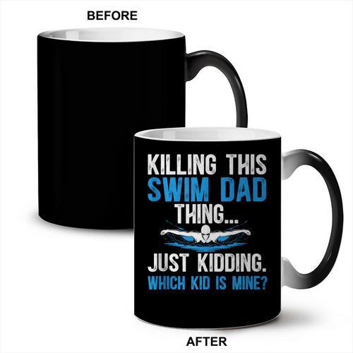 This Swim Dad Thing Swimming Dad Of A Swimmer Father Coffee Color Changing Mug - SwimGear Co
