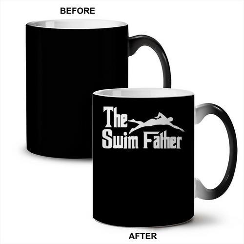 The Swim Father Swimming Dad Swimmer Coffee Color Changing Mug - SwimGear Co