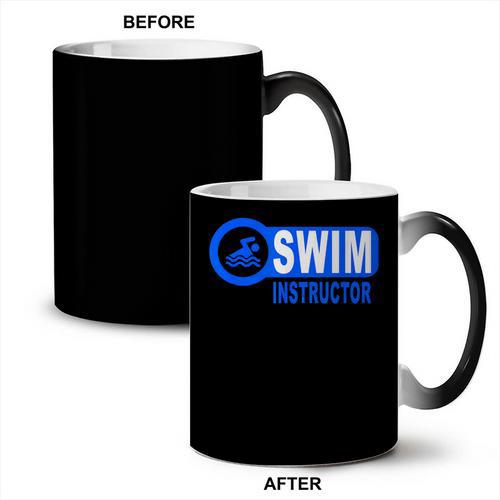 Swim Instructor Swimming Teacher Classes Coffee Color Changing Mug - SwimGear Co