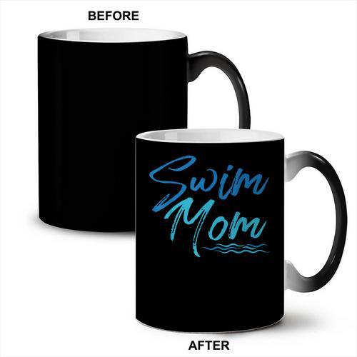 Swim Mom Swimming Cute Coffee Color Changing Mug - SwimGear Co