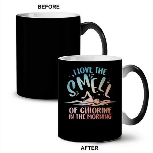 Swimmer Art For Men Women Swim Team Coach Swimming Coffee Color Changing Mug - SwimGear Co