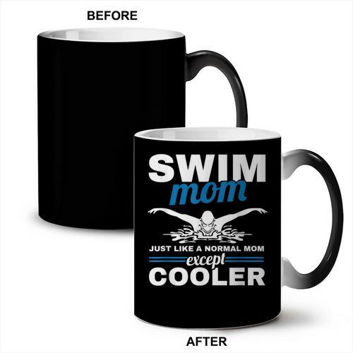 Swimmer Mother Swimming Women Swim Mom Like A Normal Mom Coffee Color Changing Mug - SwimGear Co