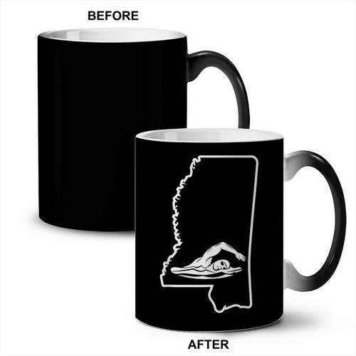 Swimming Apparel Mississippi Swimmer Training Coffee Color Changing Mug - SwimGear Co