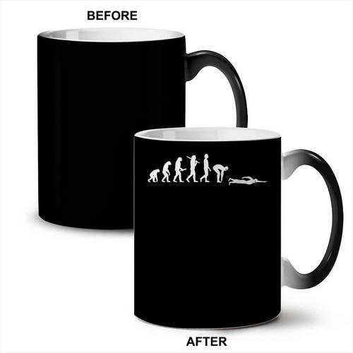 Swimming Evolution For Swimmers Coffee Color Changing Mug - SwimGear Co