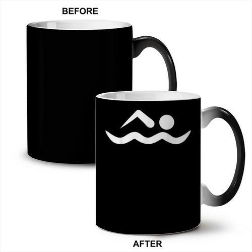 Swimming Icon Coffee Color Changing Mug - SwimGear Co