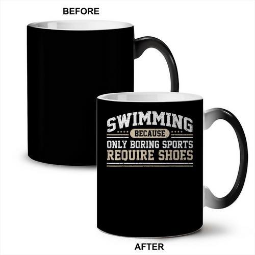 Swimming Saying Swimmer Humor Swim Coffee Color Changing Mug - SwimGear Co