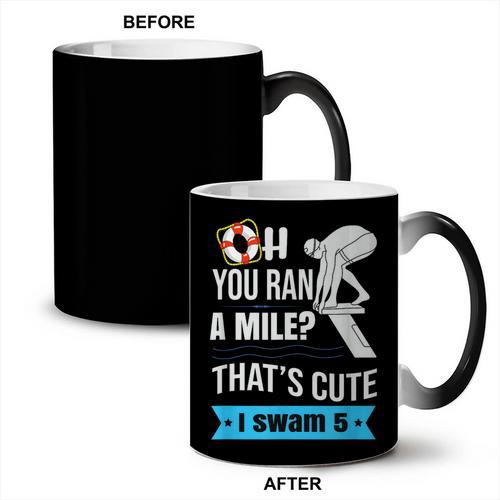 Swimming Saying For Swimmers Coffee Color Changing Mug - SwimGear Co