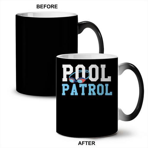 Swimming Swimmer Swim Pool Patrol Coach Dad Coffee Color Changing Mug - SwimGear Co