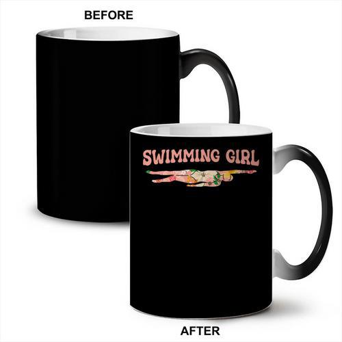 Swimming Swimming Water Sports Swimmer Coffee Color Changing Mug - SwimGear Co