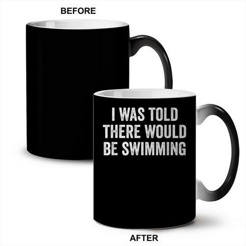 I Was Told There Would Be Swimming Swimmer Coffee Color Changing Mug - SwimGear Co