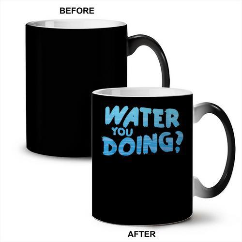 Water You Doing Sea Swimming Swimming Pool Coffee Color Changing Mug - SwimGear Co