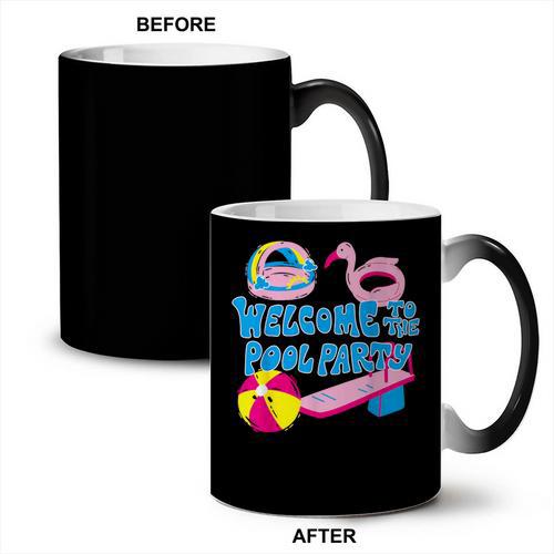 Welcome To The Pool Party Birthday Summer Family Swimming Coffee Color Changing Mug - SwimGear Co