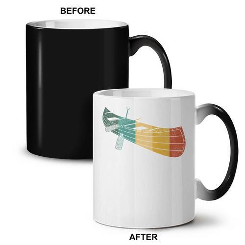 Canoe Canoeing Retro Vintage Coffee Color Changing Mug - Paddle Life