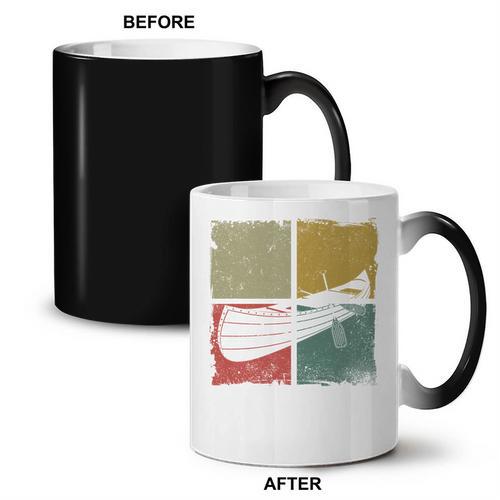 Canoe Canoeing Retro Vintage Comfort Colors Adult Sweatshirt Coffee Color Changing Mug - Paddle Life