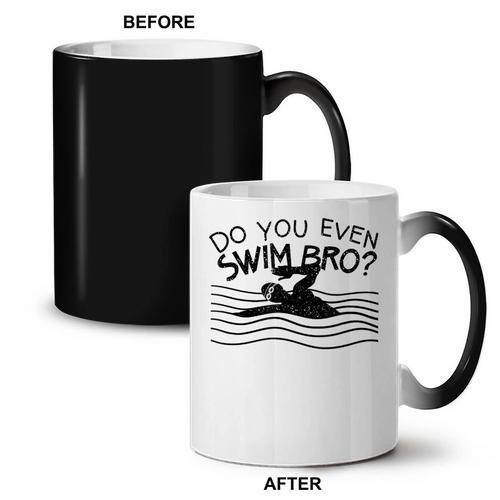 Do You Even Swim Bro Swimming Training Swimmer Coffee Color Changing Mug - SwimGear Co
