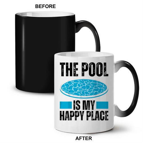 The Pool Is My Happy Place Swimming For Swimmer Coffee Color Changing Mug - SwimGear Co